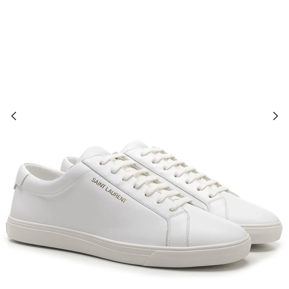 Saint Laurent Classic White Leather Sneakers